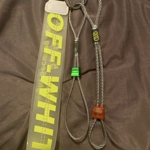 OFF-WHITE Industrial Belt keychain Yellow